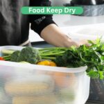 6 Pcs Multipurpose Plastic Food Storage Container Set - Image 3