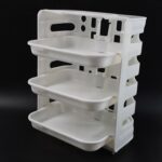 Plastic 3 Layer Wall-Mounted Food Organizer Rack (1 Set) - Image 5