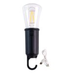 Solar & USB Rechargeable LED Hanging Camping Bulb Lantern Light (1 Pc) - Image 5