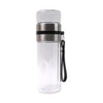 Glass Tea Infuser Bottle. Double Wall Outdoor sport Glass water bottle (550ml) - Image 5