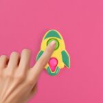 Rocket Shaped Dimple Keychain Toy (1 Pc) - Image 6