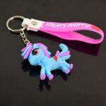 Cute Cartoon Unicorn Keychain with Silicone Strap (1 Pc / Mix design) - Image 8