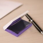 Yashu Plastic Stamp Pad Violet Ink, Quick-Dry Refillable Pad (1 Pc) - Image 3