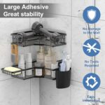 Iron Coating Self-Adhesive Corner Shelf Organizer (2 Pc) - Image 6