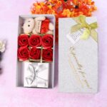 Valentine Day Gift Set Scented Rose Flowers Pack with Teddy - Image 5