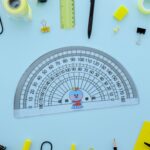 Multipurpose Transparent Plastic Protractor Set (3 Pcs Set) - Image 6