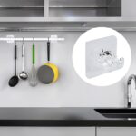 Curtain Rod Holder, Self Adhesive Hooks (2 Pcs Set) - Image 6