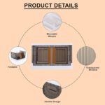 Plastic Folding Wardrobe Storage Organizer (1 Layer / 1 Pc) - Image 3