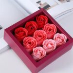 9 Pc Rose Flower Bath Soap (9 Pcs Set) - Image 6