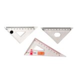 Transparent Plastic Set Square Ruler Kit (3 Pc) - Image 5