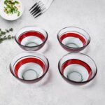 Healthy Choice Set Of 4pc Ceramic Cup And 4pc Glass Bowl With Plastic Plate (9 Pcs Set) - Image 3