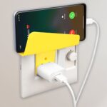 Plastic Secure Mobile Phone Charging Stand Holder (2 Pc / Mix Color) - Image 3
