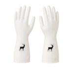 Reusable Deer Print Rubber Cleaning Gloves (1 Pair ) - Image 5