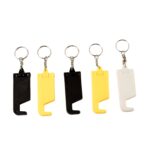2 in 1 Plastic Keychain with Mobile Stand / Phone Holder (5 Pcs Set / Multicolor) - Image 5