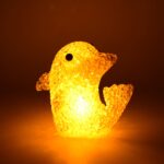 Dolphin Shape Crystal LED Night Light Lamp – Cute Glowing Animal Decorative Light (1 Pc) - Image 3