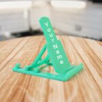 Adjustable Foldable Plastic Mobile Phone Stand Holder (2 Pc) - Image 3