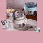 Ganesh Tiara 400ml Stainless Steel Insulated Lunch Box with Leakproof Lid & Folding Spoon - Image 8