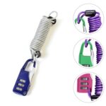 Anti-theft Dial Lock, Padlock, 3-Digit, Built-In Wire (1 Pc) - Image 4