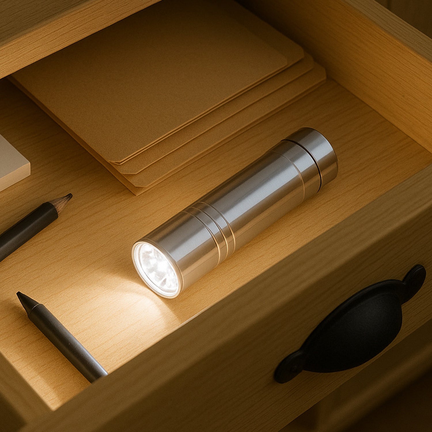 06_569702fb-ba13-446d-9e5a-e83e13f56825 Portable Mini Torch / Flashlight LED Powerful High Lumens Pen Light Easy To Carry, Portable Pocket Compact Torch for Emergency 3 Battery operated (Battery not included / 1 pc) - Image 1