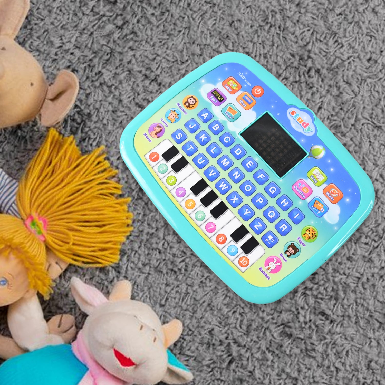 06_65a1cf34-8e07-4606-b589-0c219f30cdc1 Learning Educational Computer Kids Piano Laptop with LED Screen & Music - Image 1