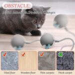 Rechargeable Interactive Cat Toy Ball with Detachable Braided Tail and LED Light (1 Pc) - Image 8