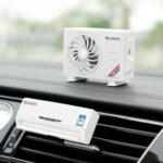 AC Design Solar-Powered Car Air Freshener: Built-in Perfume Diffuser for Dashboard and AC Vent - Image 3