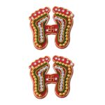 Decorative Laxmi Charan Paduka Sticker Set (Pack of 2 Pc) - Image 5