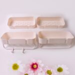 Multipurpose Kitchen Bathroom Wall Corner Shelf Rack (4 Pcs Set) - Image 3