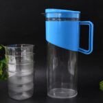 Transparent Stylish Premium Jug with Elegant Handle (2000 ML Jug Approx & 4 Pcs Plastic Glass) - Image 3