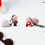 Cute Cartoon Keychain with Fluffy Pom (1 Pc / Mix Design) - Image 4