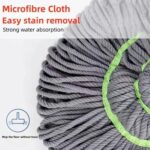 Squeeze Twist Mop Self Wringing Mop, Stainless Steel Handle (1 Pc) - Image 9