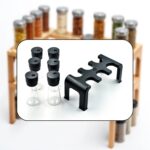 6-Piece Plastic Spice Jar Set with Stand - Image 3