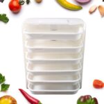 Plastic 6 Layer Wall-Mounted Food Organizer Rack (1 Set) - Image 5