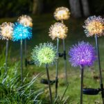Solar Powered Dandelion Garden Lights (2 Pc) - Image 8