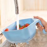 Apex Multi-Functional Plastic Strainer Bowl with Ergonomic Handle (1 Pc) - Image 4