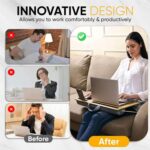 Portable Laptop Table with Mouse Pad (55×35 Cm / 1 Pc) - Image 8