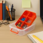 3-Layer Multi-Purpose Transparent Plastic Storage Carry Box with Handle - Image 6