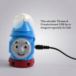 Plug-and-Play Cartoon Mini Fan in Train Character Design - Image 3