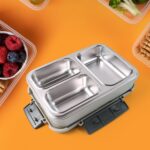 3-Compartment Stainless Steel Lunch Box (1 Pc) - Image 6