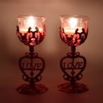 Tea Lights Holder Candle Stand (2 Pc Set) - Image 4