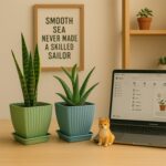 Trendy Square Plastic Flower Pots Set of 5 - Image 7