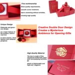 Christmas Gifts for Women Rose Ring Box Jewellery Box Eternal Rose Necklaces Box Wedding Valentine's Day - Image 7