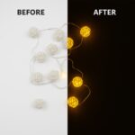 Battery Operated Rattan Ball String Decorative Fairy Lights - Image 3