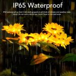 Sunflower Solar LED Lights, Warm White Garden Light (1 Pc) - Image 6