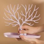 Plastic Jeweller Organizer Earring Holder and Necklace Rack With Drawer (1 Pc) - Image 8