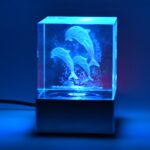 3D Mix Design LED Light Base With Speaker (1 Pc / B Grade)