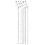 Reusable Glass Straws Clear Glass Drinking Straw 5Pc - Image 5