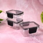 Kitchen Storage Container with Air Seal Lock Lid (3 Piece Set / 250 ML) - Image 3