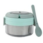Ganesh Tiara 400ml Stainless Steel Insulated Lunch Box with Leakproof Lid & Folding Spoon - Image 5