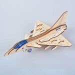 3D Wooden Aircraft Puzzle DIY Assembly Kit (Mix Design – 1 Set) - Image 3